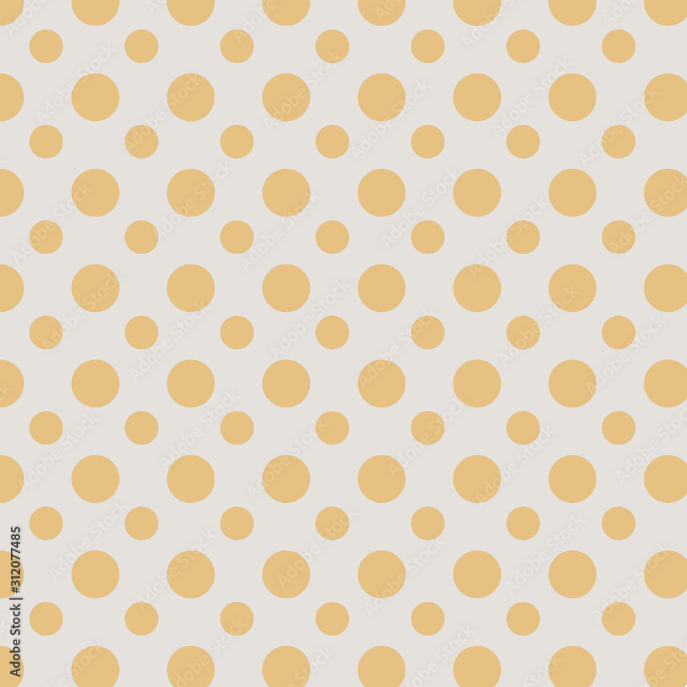 Orange and ecru polka dot background Orange and ecru polka dot background