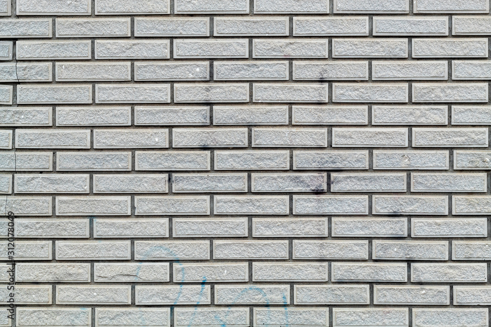 White Decorative Bricks Wall Texture