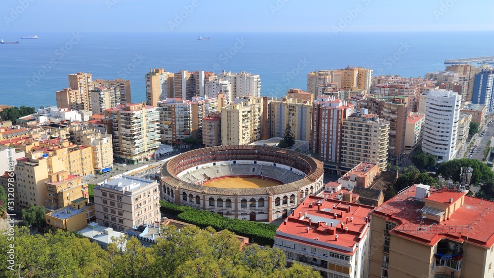 Naklejka premium Malaga city, Spain