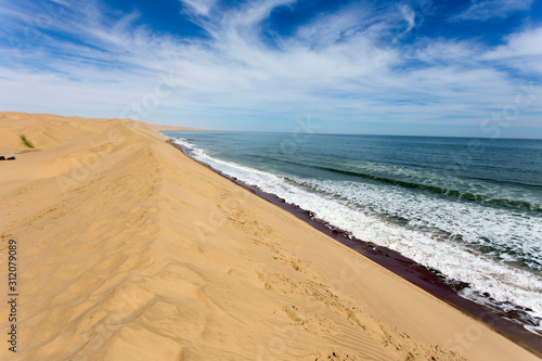 Walvis bay dune in a sunny day