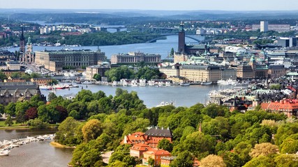 Keuken achterwand Stockholm Sfeervol uitzicht over Stockholm Zweden  © Tupungato