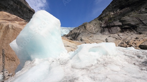 Norway nature - glaciers in Jostedalsbreen National Park photo