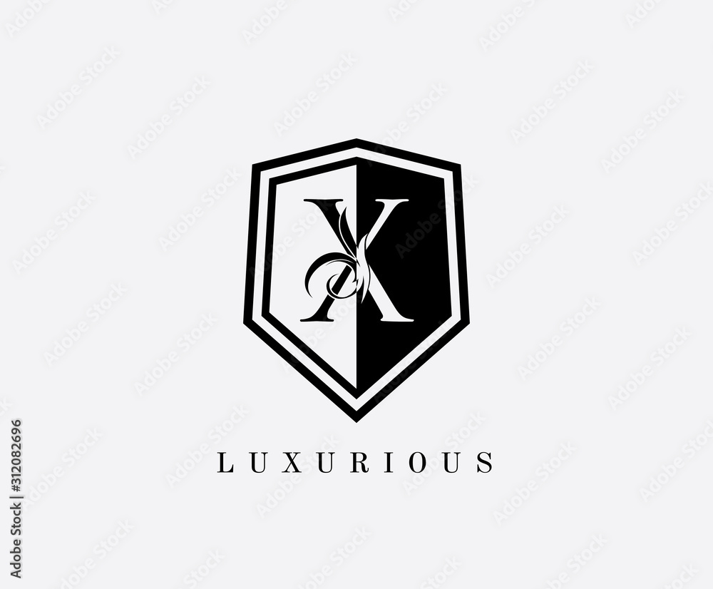 X Guard, Letter X Retro Shield Logo X Guard, Letter X Retro Shield Logo
