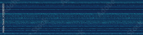 Blotched vector spaced dyed classic blue stripe banner background. Imperfect horizontal dripping stripy line border texture. Shibori tie dye effect seamless pattern. Masculine blu ribbon trim edge.