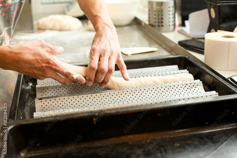hands crumple dough, hands crumple dough,