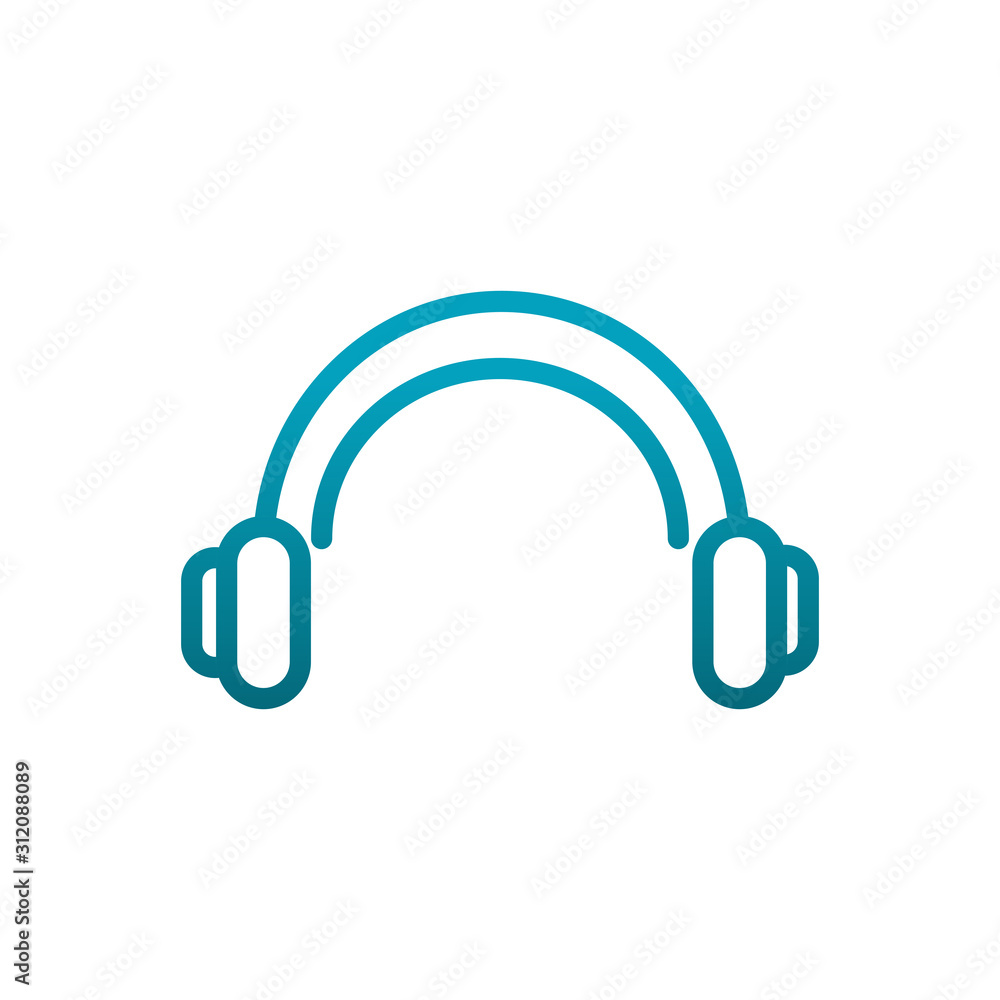 headphones sound music communications gradient line headphones sound music communications gradient line