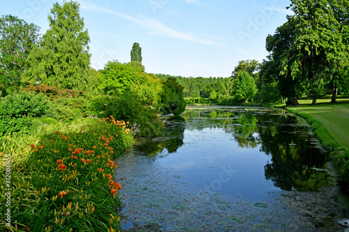 Sasnieres; France - june 30 2019: du Plessis Sasnieres garden photo