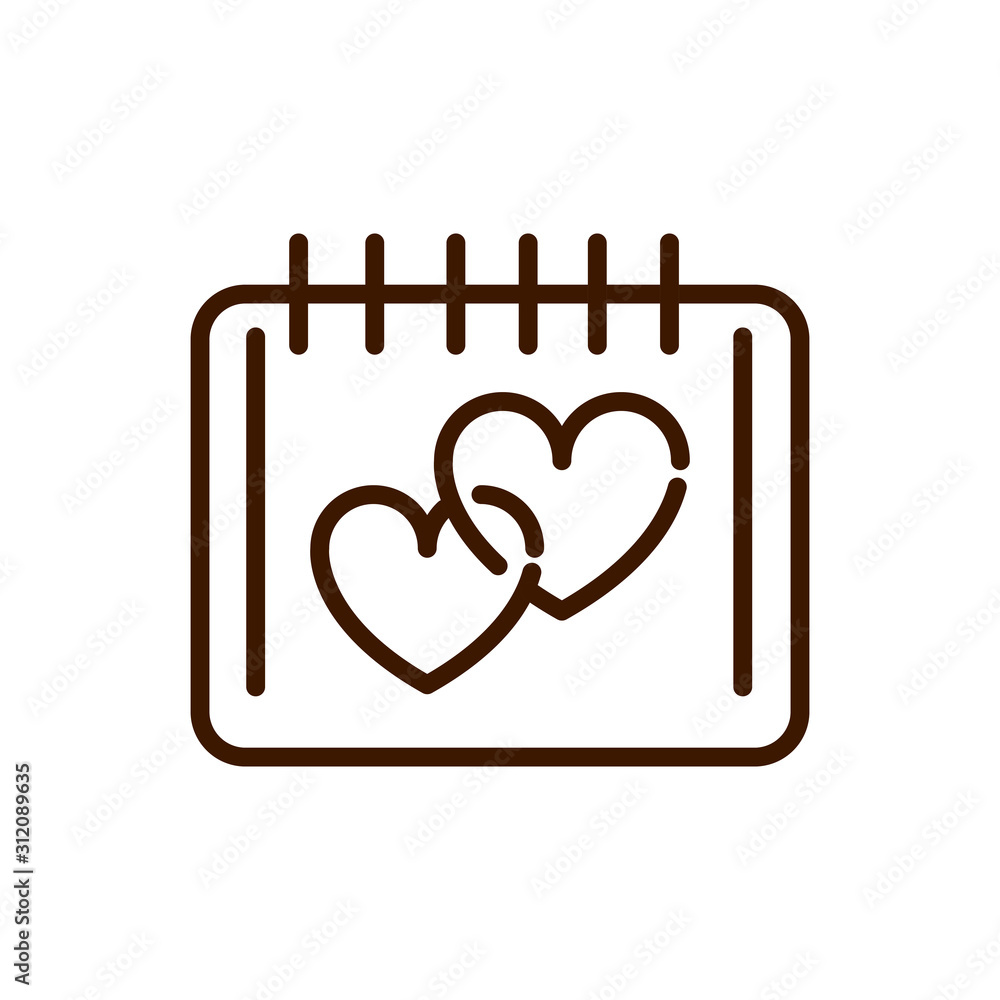 calendar plan reminder date love heart romantic passion related icon thick line calendar plan reminder date love heart romantic passion related icon thick line