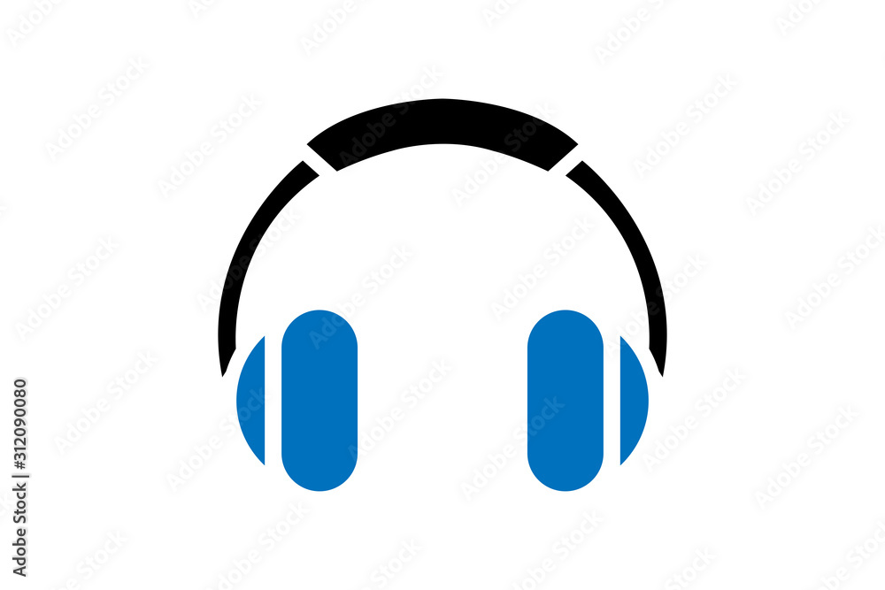 Headphone icon, earphone icon vector illustration Headphone icon, earphone icon vector illustration