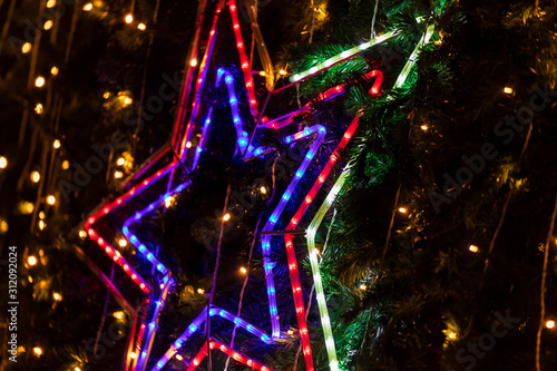 Christmas luminous star on ...