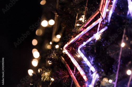Christmas luminous star on ...