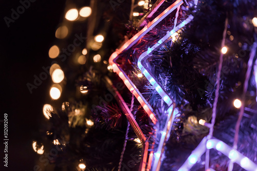 Christmas luminous star on ...