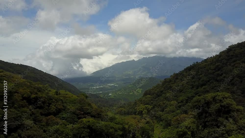 American jungle of Panama and coffee plantation American jungle of Panama and coffee plantation