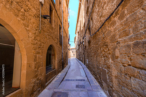 Ancient street in historic medieval center of Solsona,Catalonia. photo