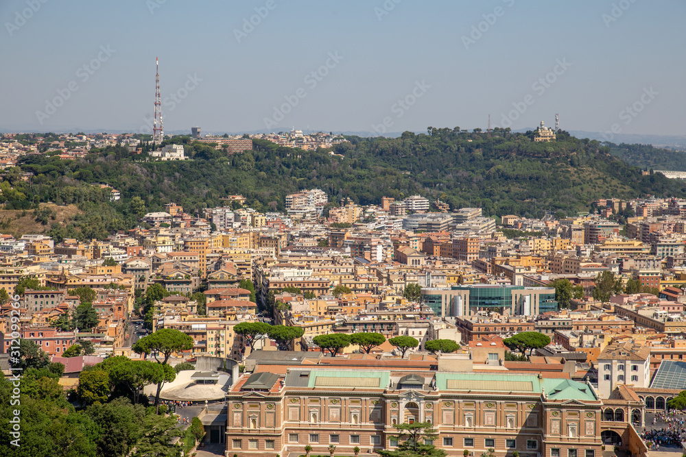 aerial view of rome italy