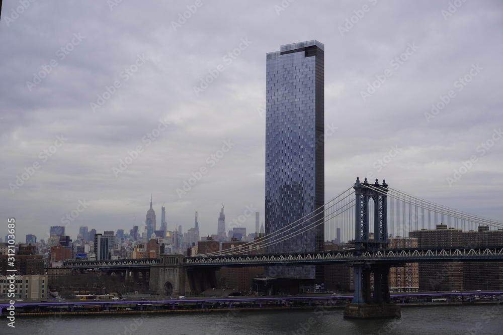 Naklejka premium city harbour bridge