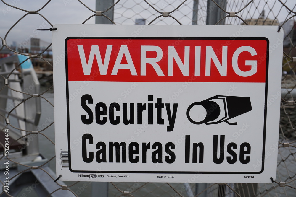 security cameras warning sign security cameras warning sign