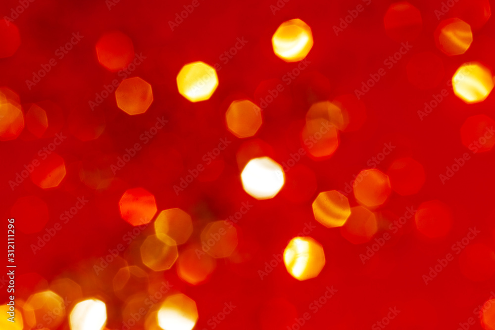 Obraz premium Red Christmas blur texture. red glitter texture valentine's day background.