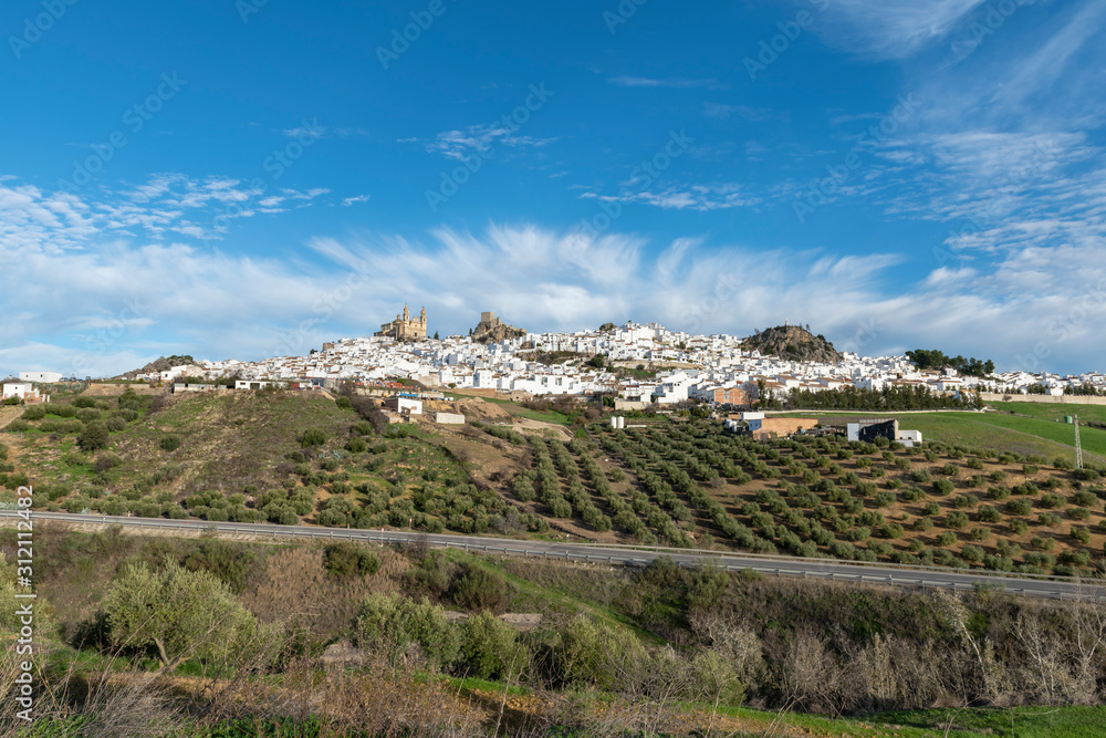 Olvera es una ciudad en la provincia de Cádiz, Andalucía, España