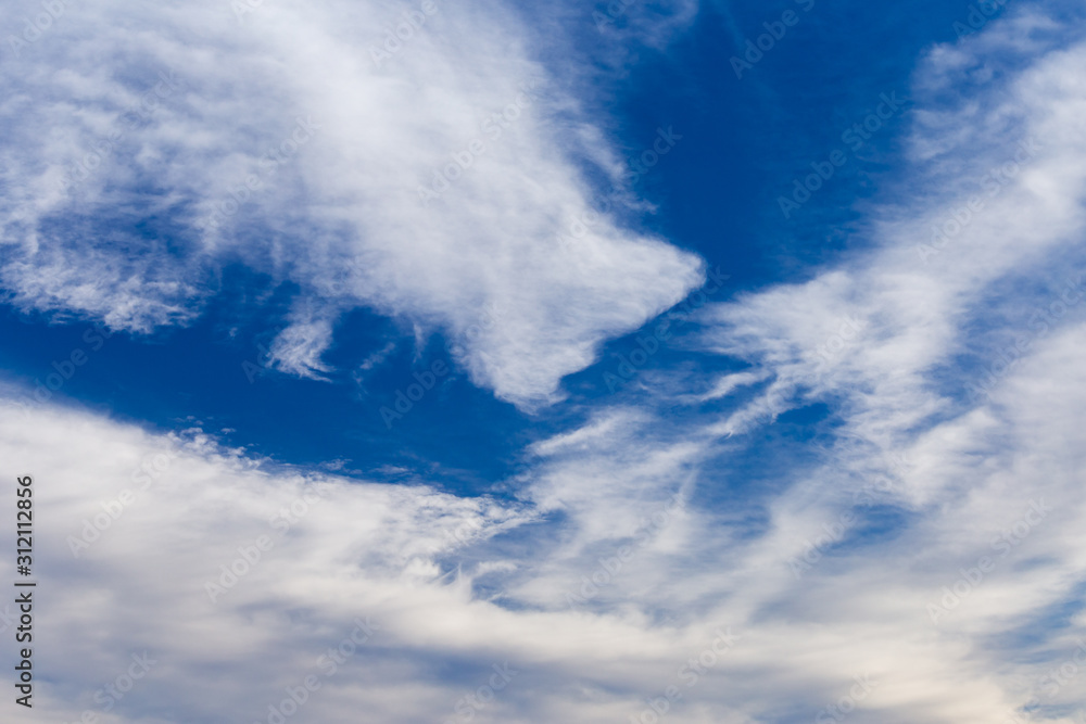 Unusual and odd cloud formation with blue sky in Zagreb Unusual and odd cloud formation with blue sky in Zagreb