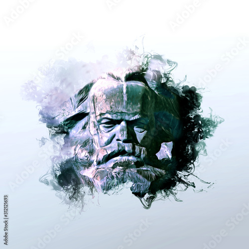 Karl Marx | abstrakte Illustration 