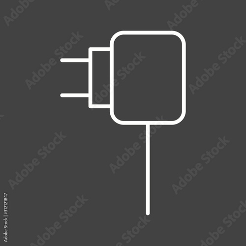 Unique Charger Vector Line Icon