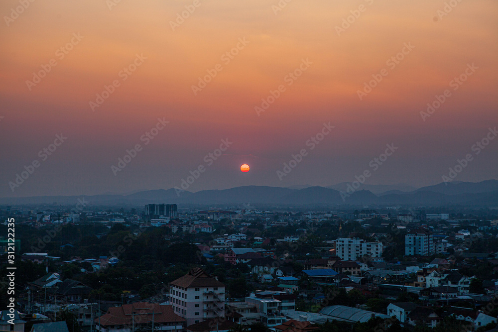 Sunset in Chiang Mai, Thailand