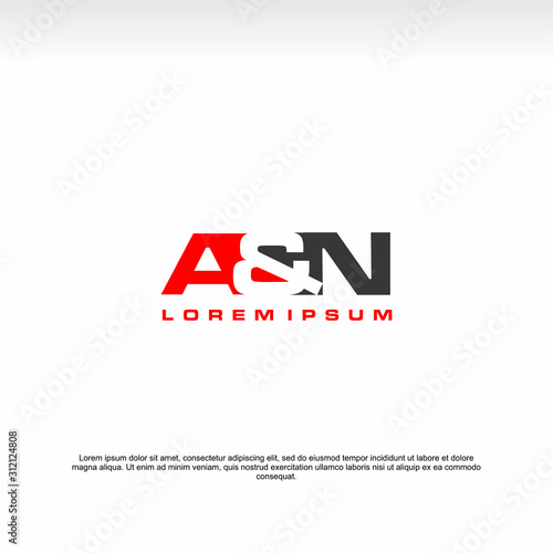 Initial letter logo, A&N logo, template logo