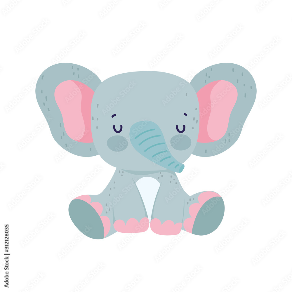 cute elephant sitting animal wildlife cartoon cute elephant sitting animal wildlife cartoon