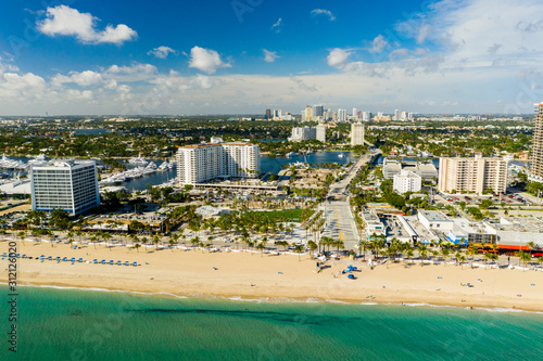 Aerial photo Fort Lauderdale Beach Park Broward County