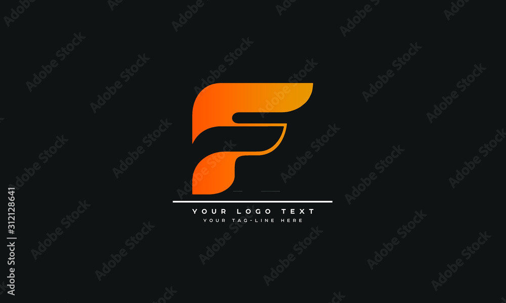 Letter F Logo Vector Template Illustration Stock Vector | Adobe Stock
