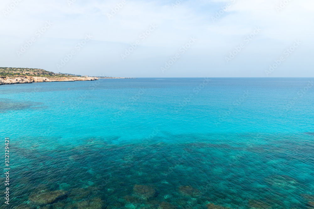Mediterranean sea transparent water