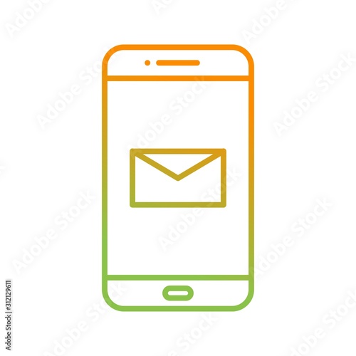 Unique Messaging App Vector Line Icon