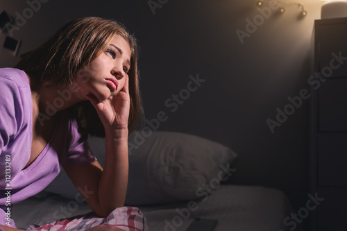Teenage girl suffering from...