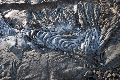 Hawaii Cooled Lava Flow Backgrounds and Textures