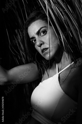 A super beautiful woman with a very attractive sensual look