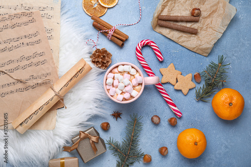 Christmas composition with ...