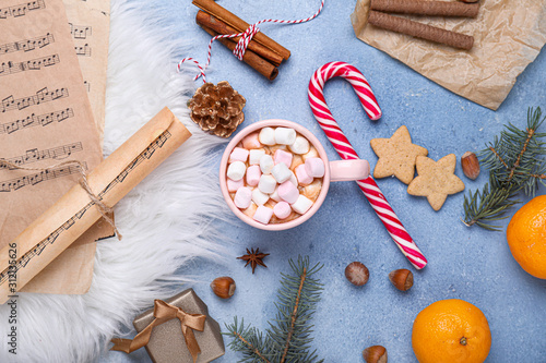 Christmas composition with ...