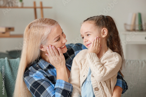 Happy grandmother and grand...