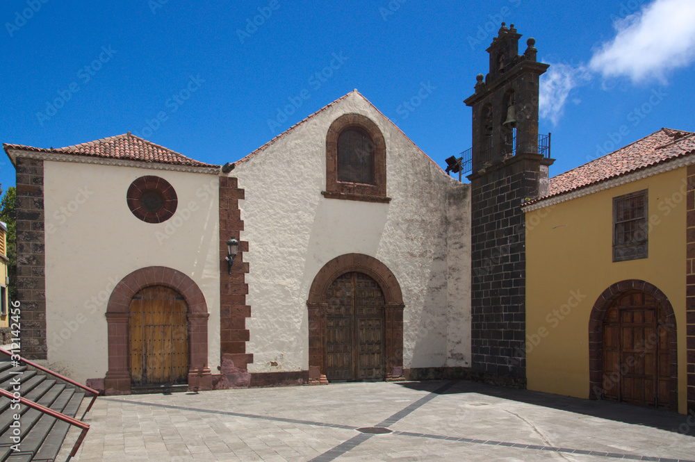 Facade of the old convent of Santo Domingo in San Cristóbal de la Laguna, Tenerife