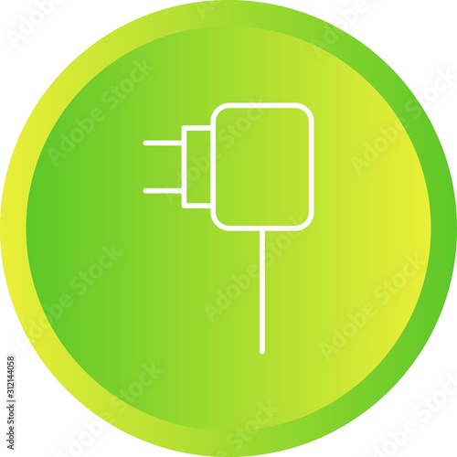 Unique Charger Vector Line Icon