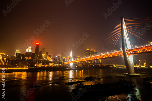Chongqing Yangtze River night scene
