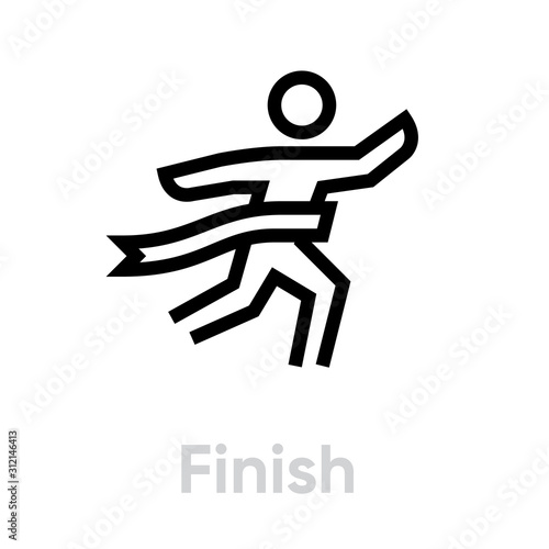 Finish sport icon