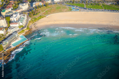 Bondi Beach, Sydney Australia aerial