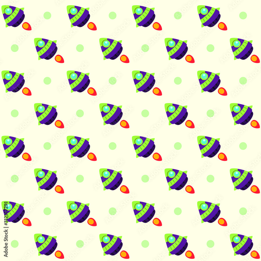 vector cartoon rocket seamless repeatable pattern vector cartoon rocket seamless repeatable pattern