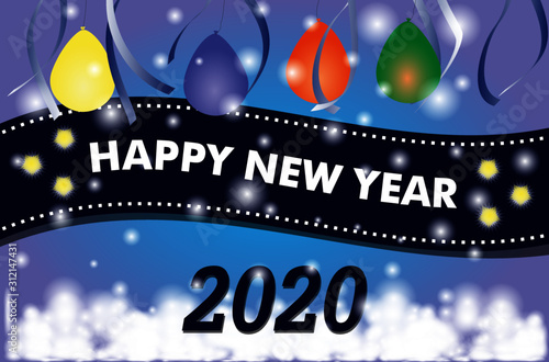 happy new year 2020 background