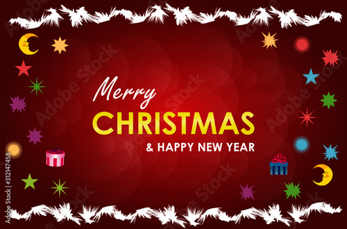 christmas background with snowflakes and place for your text