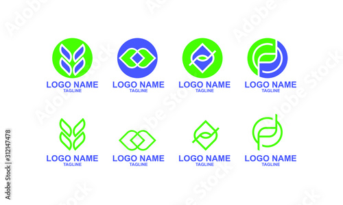set of logos