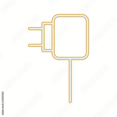 Unique Charger Vector Line Icon
