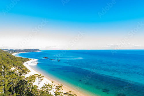 Tangalooma Shipwrecks off Moreton island, Queensland Australia © jamenpercy